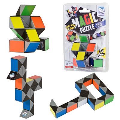 Clown Games Magic Puzzle Snake Multicolor 24pcs