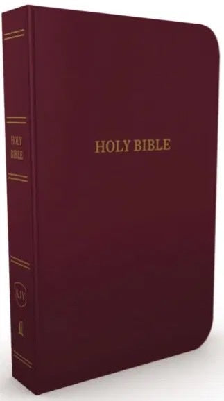 BIBLE KJV Gift and Award Bible, Imitation Leather, Burgundy, Red Letter Edition