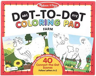 Dot-to-Dot Coloring pad Farm