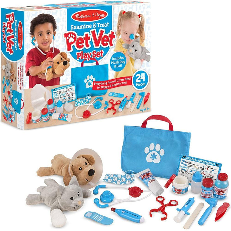 Examine & Treat Pet Vet 24pc Playset