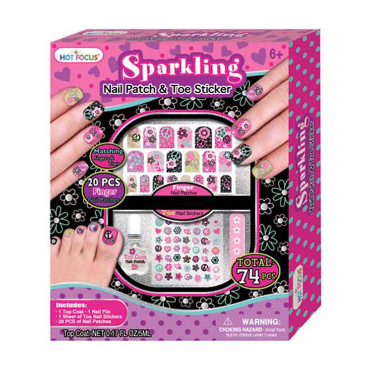 Sparkling Nail Patch & Toe Sticker