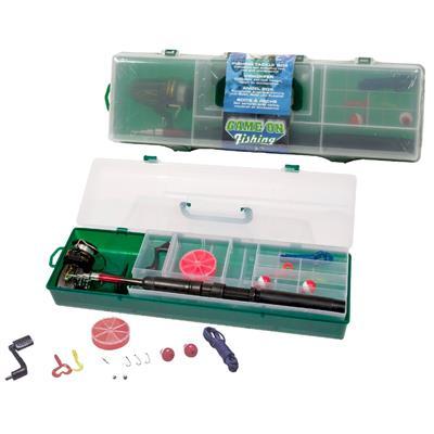 Game On Fishing - Fishing Case with 15pcs and A Fishing Rod