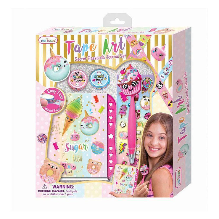 Tape Art Secret Passcode Journal Set Sugar Rush