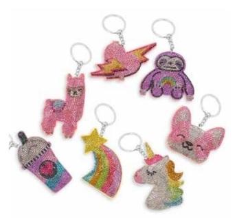 Top Trenz CZ Crystal Keychains