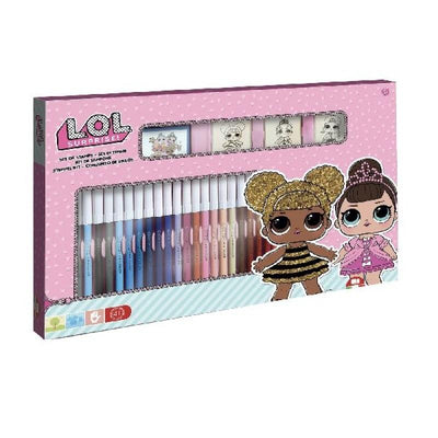 L.O.L Surprise Coloring Set with Stamps 40pcs