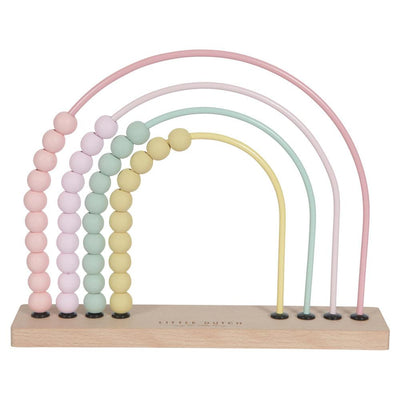 Little Dutch Wooden Rainbow Abacus in Pink