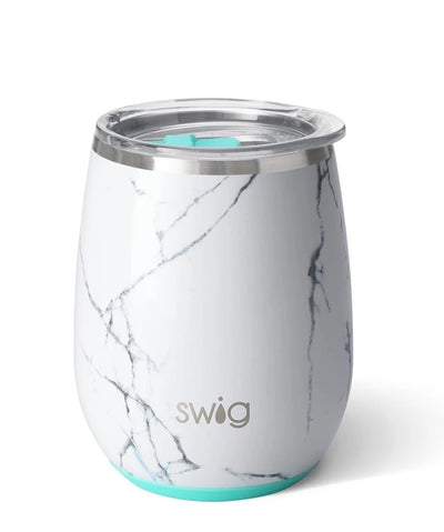 SWIG 14OZ STEML WINE CUP-BAR MARBLE SLAP