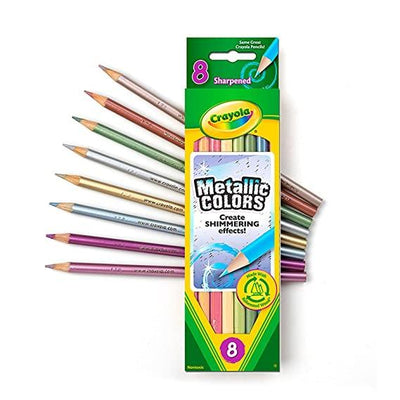 CRAYOLA METALIC PENCIL 8