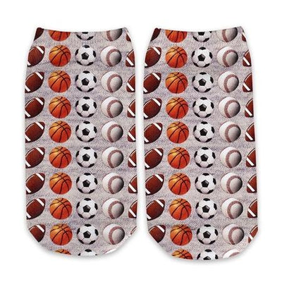 Top Trenz Sports Grey Ankle Socks