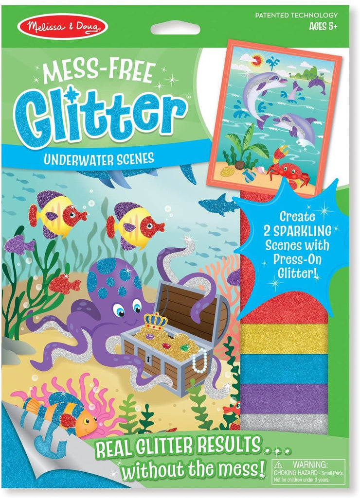 Mess-Free Glitter Underwater Scenes