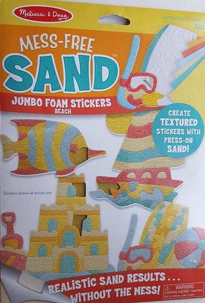 Mess-Free Sand Jumbo Foam Stickers Beach