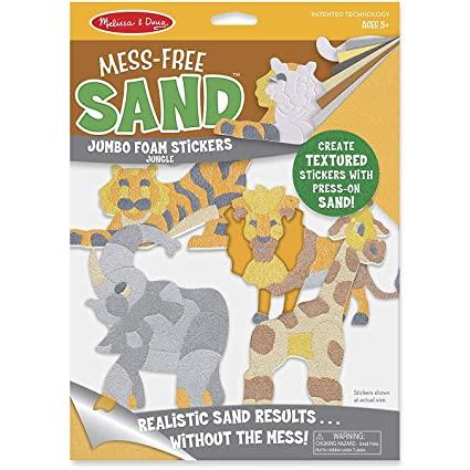Mess-Free Sand Jumbo Foam Stickers Jungle