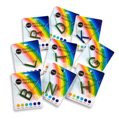 Top Trenz Mood Changing Initial Necklaces