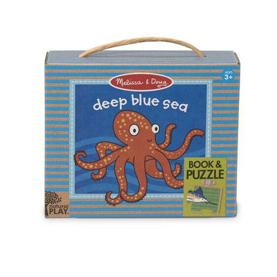Natural Play Book & Puzzle Deep Blue Sea