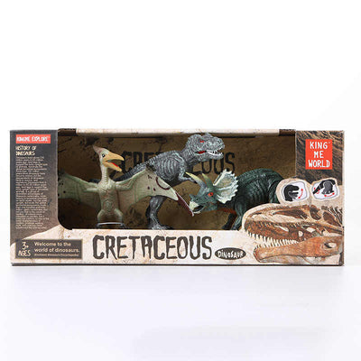 3PACK DINOSAURS IN BOX