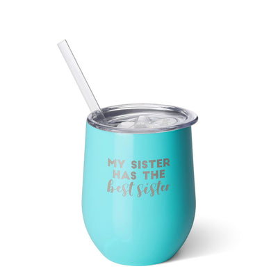 Swig 12oz Stemless Wine Cup My Sister Has The Best Sister Ocean