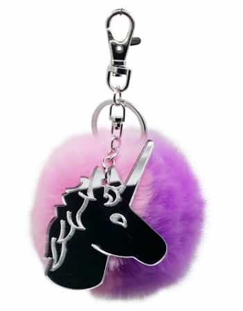 Top Trenz Unicorn Pom Pom Keychain