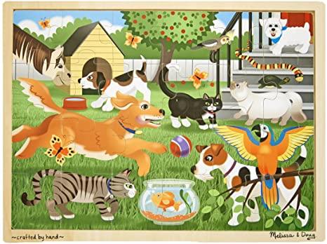 Pets at Play Wooden Jigsaw Puzzle
