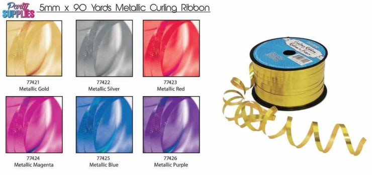 90 YARD METALLIC CURL RIBBON