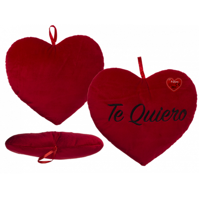 RED PLUSH HEART TE QUIERO 35CM