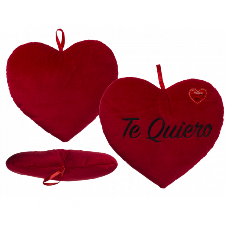 RED PLUSH HEART TE QUIERO 35CM