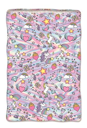 Top Trenz Unicorn Coutoure Fuzzy Sleep Sack 30" x 60"