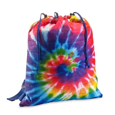 Top Trenz Tie Dye Spiral Puffer Drawstring Bags