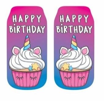 Top Trenz Ankle Socks Cupcake Happy B-Day