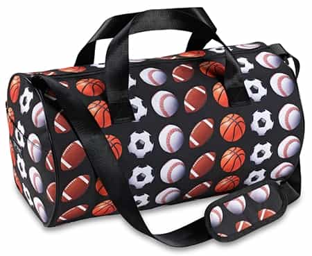 Top Trenz Sports Print Duffle Bag