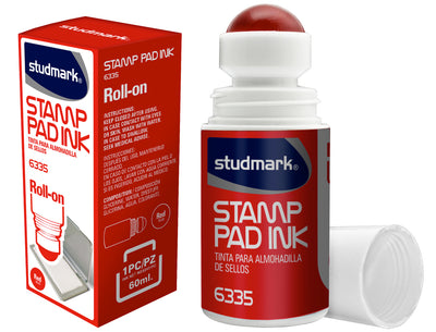 STAMPPAD INK ROLLON RED
