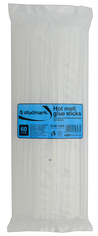 TRANSPARANT HOT GLUE STICK 7.4 diameter X300 60 units