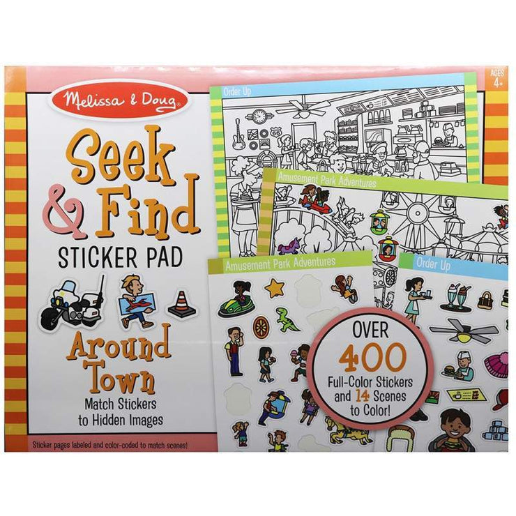 Seek & Find Sticker Pad Around Town