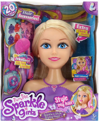 Sparkle Girlz Head Styling with 18 Accessories