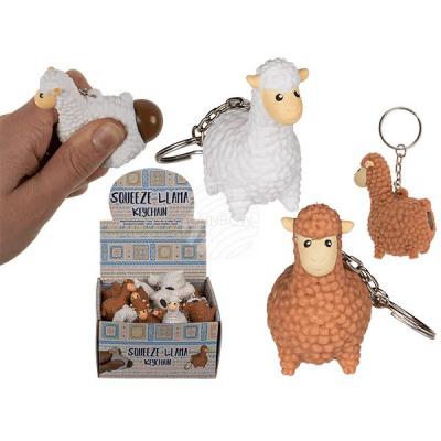 Squeeze Llama Keychain