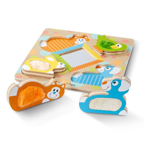 Touch & Feel Puzzle Peek-A-Boo Pets