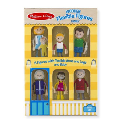 Wooden Flexible Figures Family