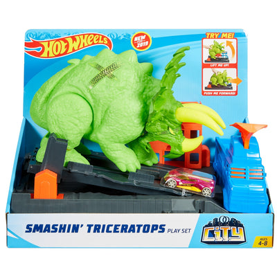 Hot Wheels City Smashin' Triceratops Play Set