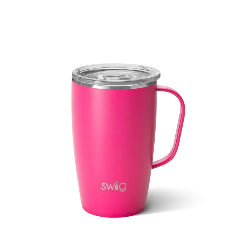 SWIG 18OZ MUG-MATTE HOT PINK