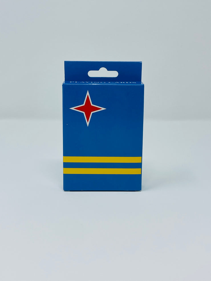 PLAYING CARDS ARUBA FLAG