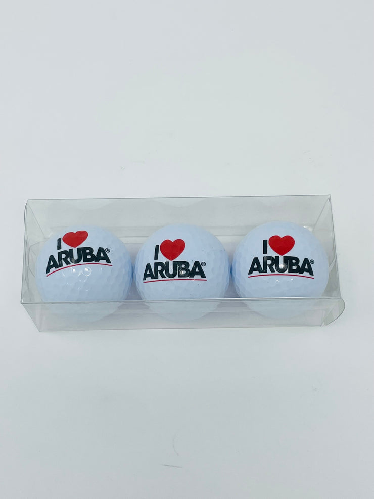 GOLF BALL SET I HEART ARUBA