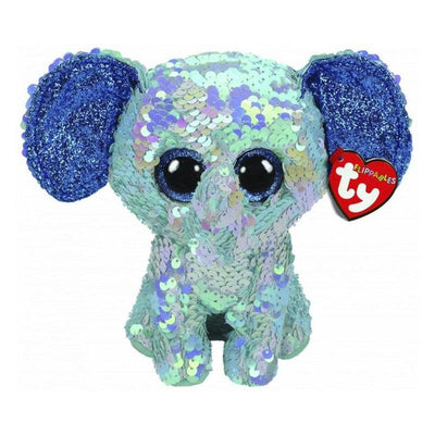 TY FLIPPABLES STUART BLUE ELEPHANT