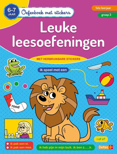 LEUKE LEESOEFENINGEN / OEFENBOEK MET STICKERS 6-7 JAAR
