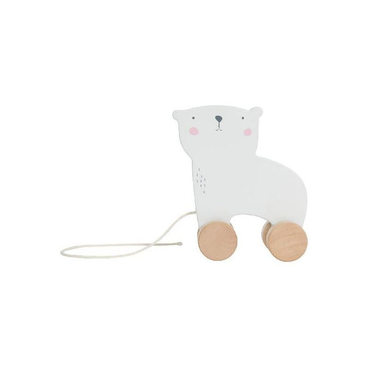 Little Dutch Wooden Polar Bear Pull-Along Toy