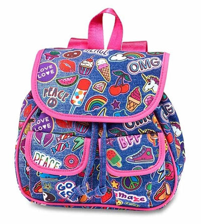 Top Trenz Mini Backpack Denim Patch