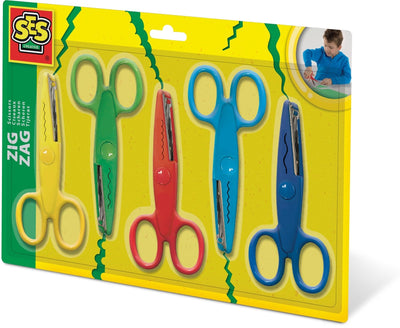 SES ZIG ZAG SCISSORS 5 pieces