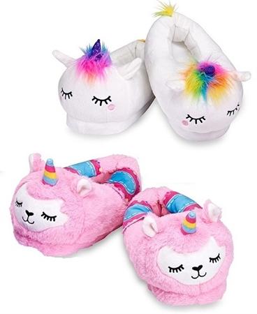 Top Trenz Fuzzy Fantasy Slippers Agest 5-9 One Size