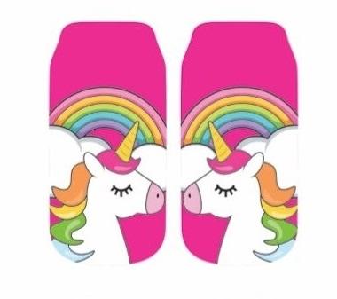 Top Trenz Ankle Socks Unicorn with Rainbow in Back