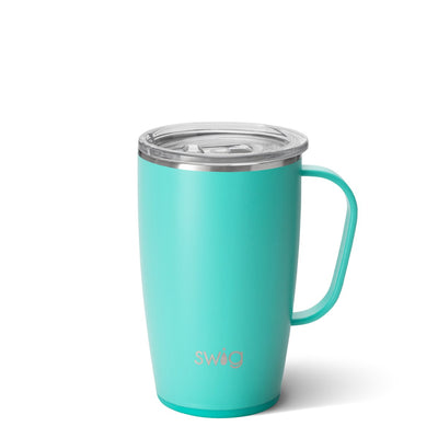 SWIG 18OZ MUG-MATTE AQUA