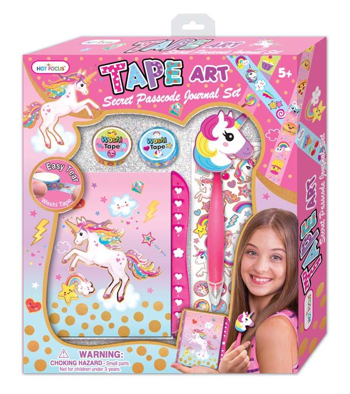 Tape Art Secret Passcode Journal Asst