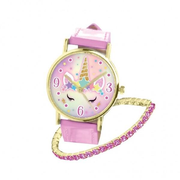 Unicorn Watch With Pink Bracelets